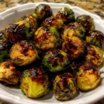 Air Fryer Brussels Sprouts with Balsamic Glaze