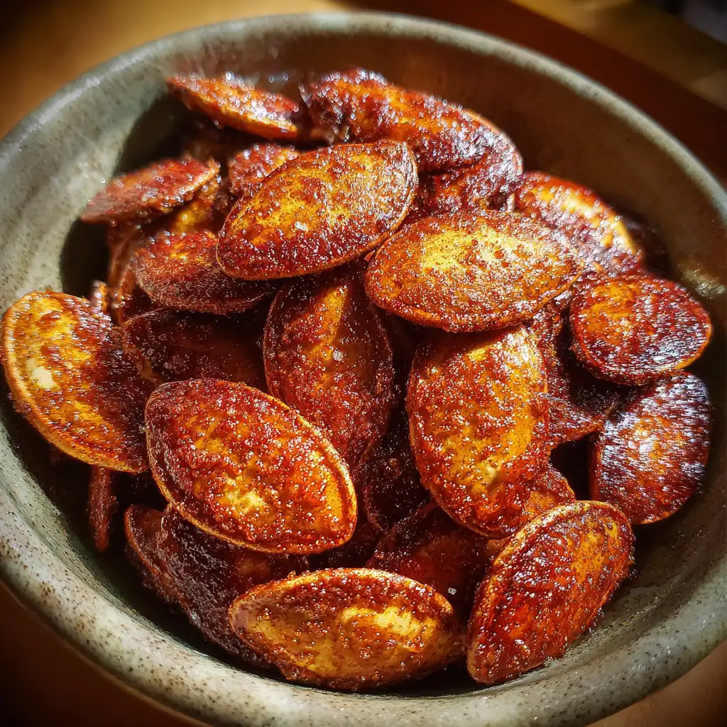Air Fryer Pumpkin Seeds with Cinnamon Sugar