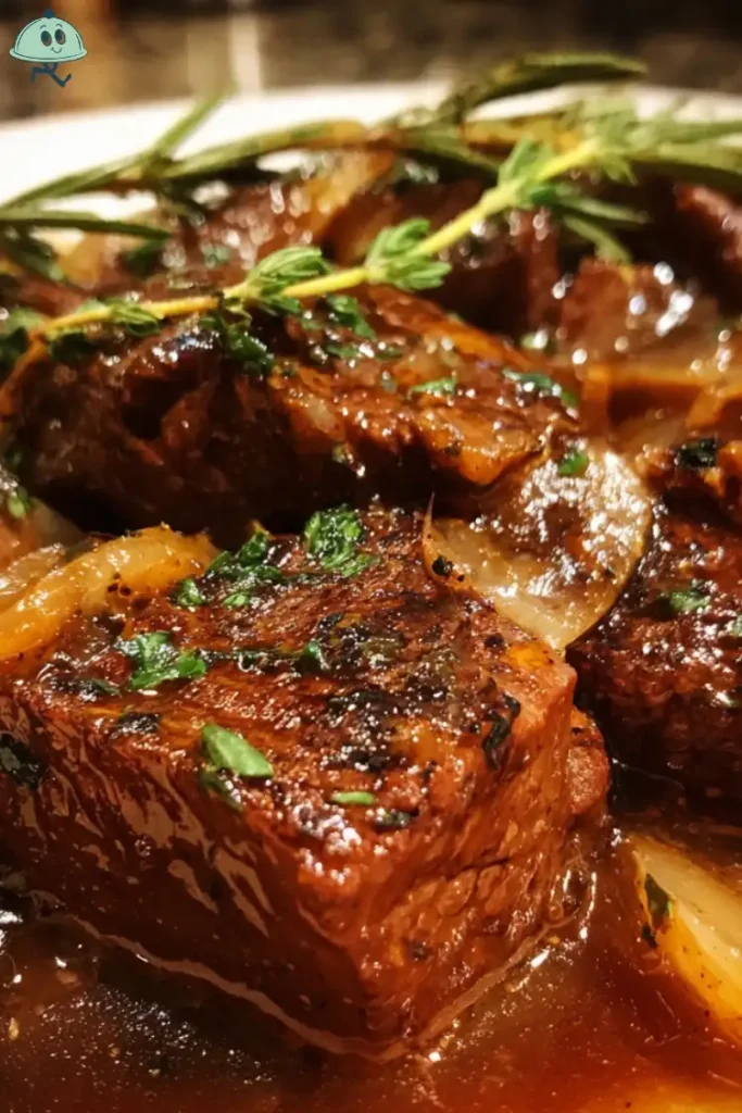 Beef tips with gravy
