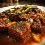 Beef tips with gravy