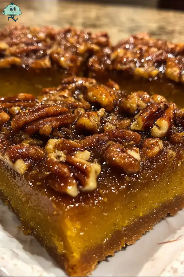 Brown Sugar Pecan Pumpkin Bars