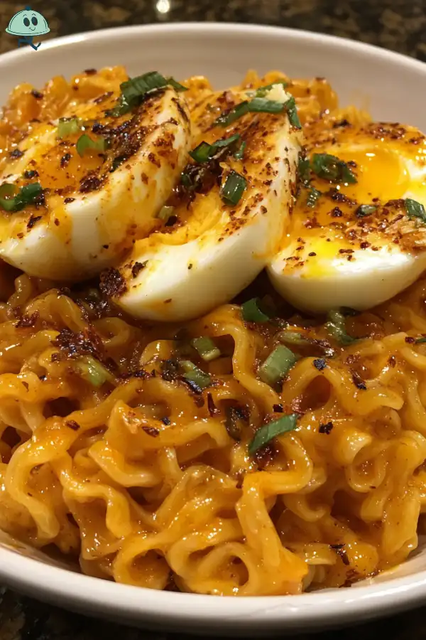 Creamy buldak ramen with egg recipe