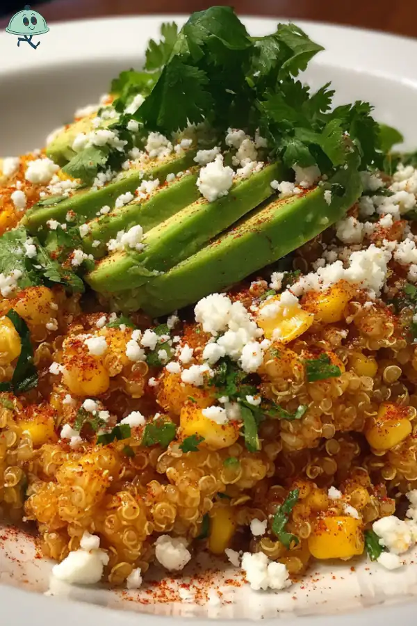 Elote quinoa salad
