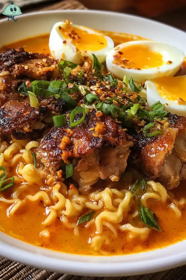 Fiery Garlic Chicken Ramen