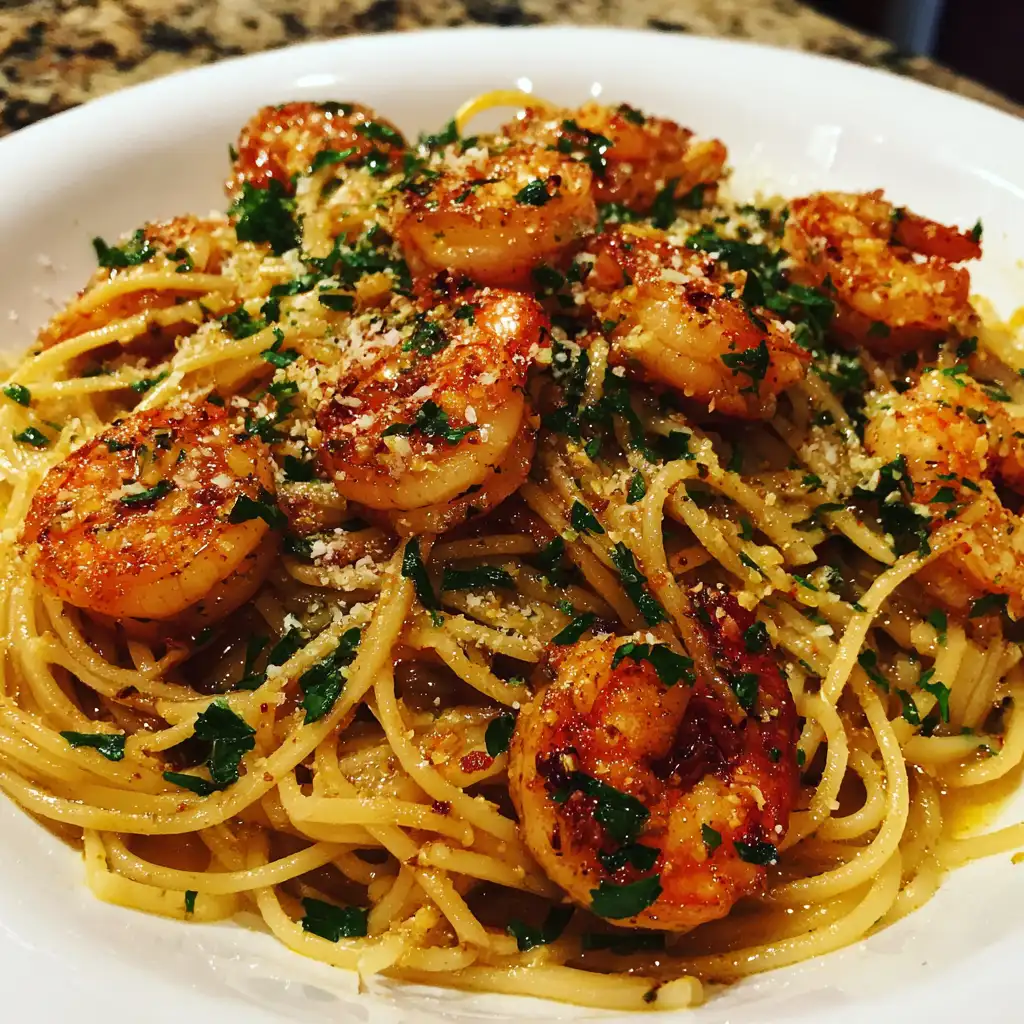 Garlic shrimp pasta recipe
