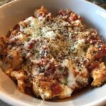 High Protein Chicken Parm Cottage Cheese Bowl