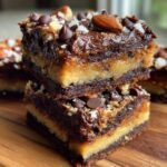 High protein No Bake Cookie Dough Brownies
