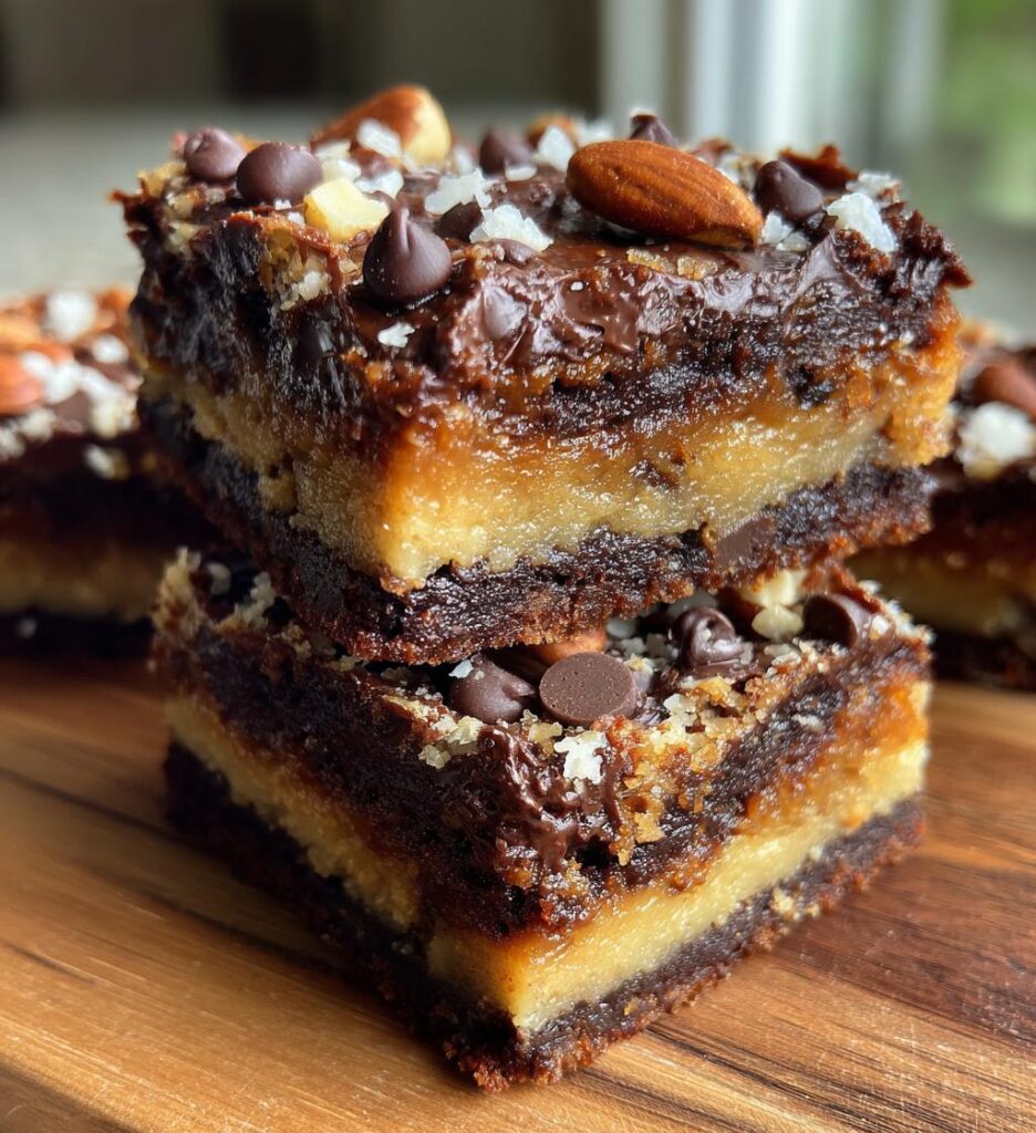 High protein No Bake Cookie Dough Brownies