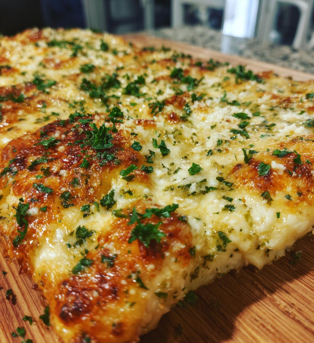 Homemade Alfredo Pizza - detail 1