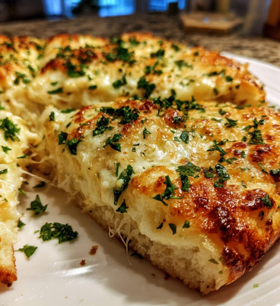 Homemade Alfredo Pizza