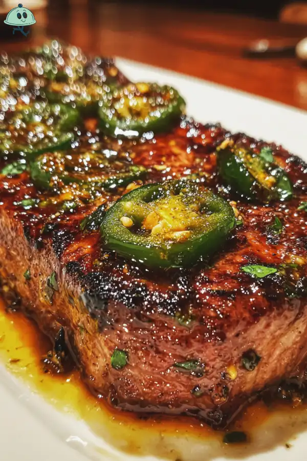 Jalapeño Honey Tequila Steak with Grilled Lime Butter Recipe