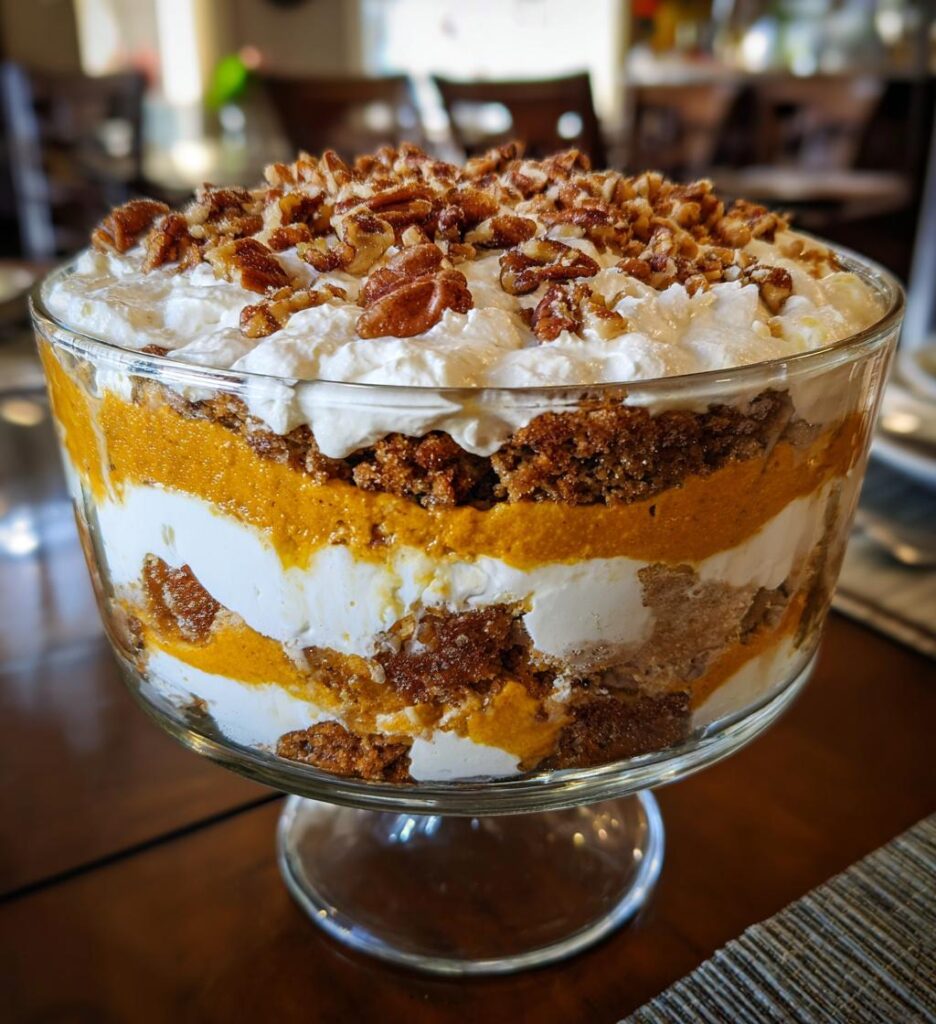 Maple Pecan Pumpkin Cheesecake Trifle