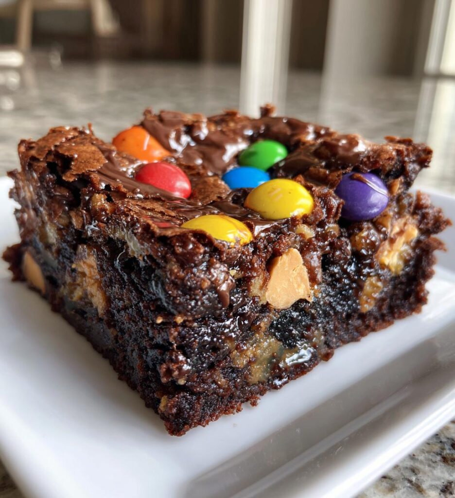 Monster Cookie Fudgy Brownies