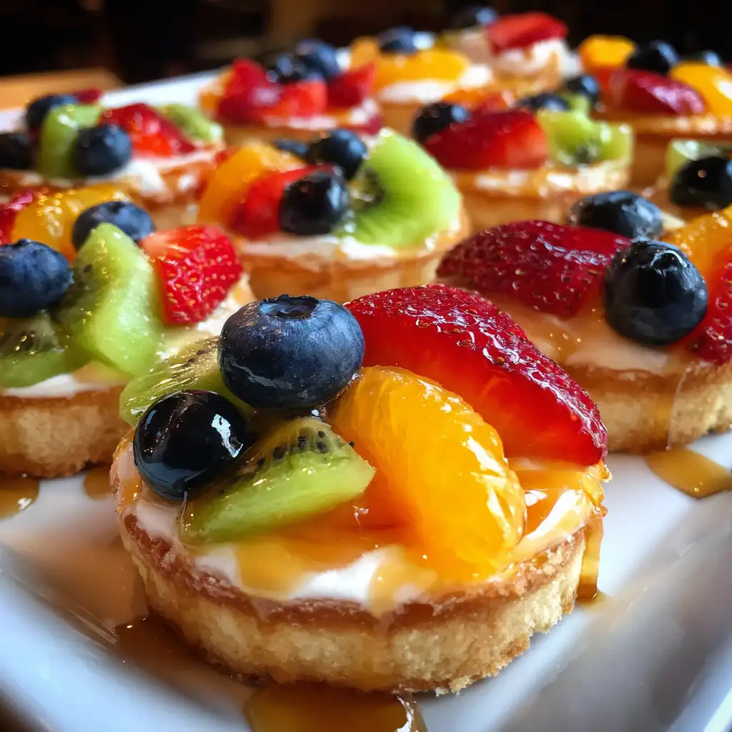 No bake mini fruit pizzas recipe