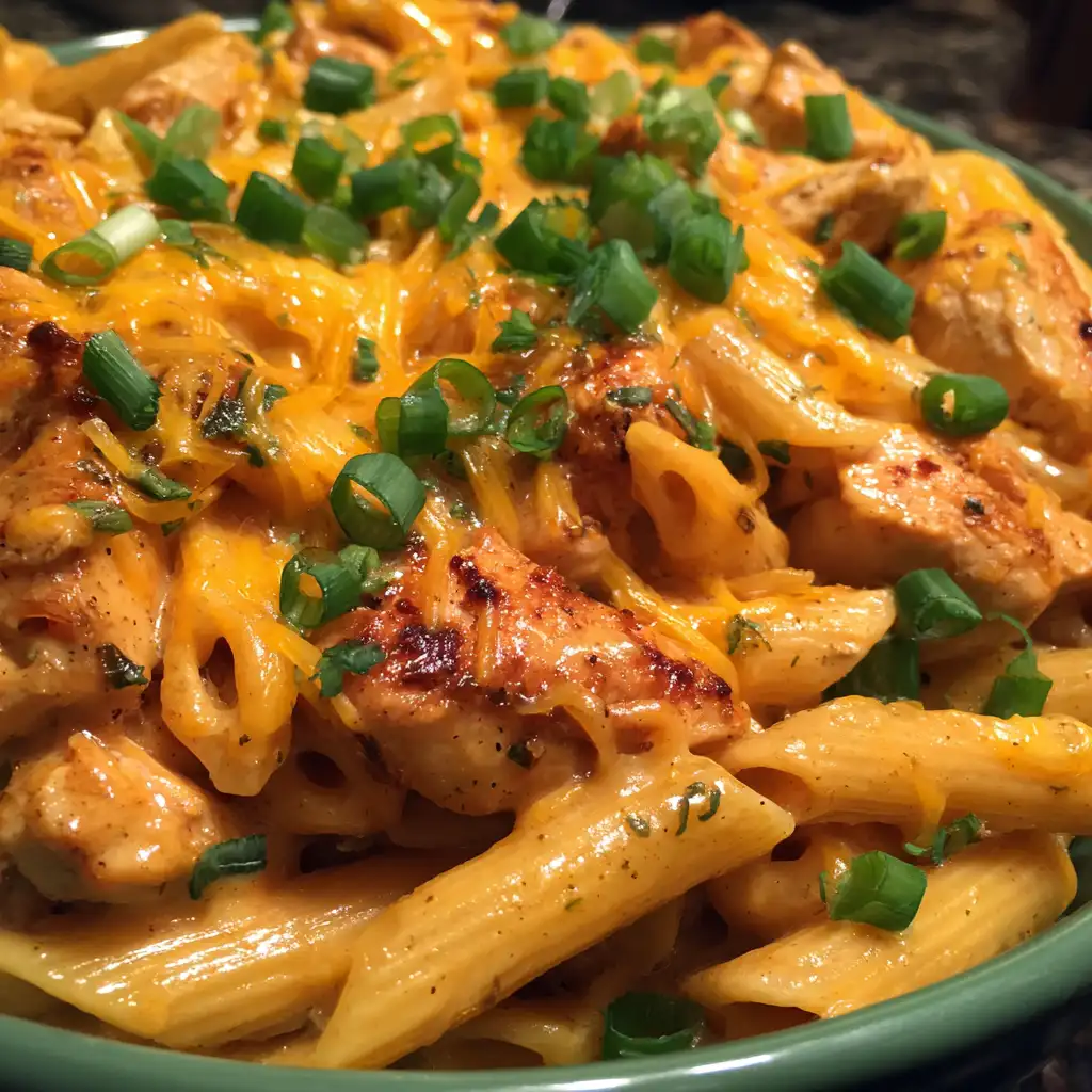 One-Pot Buffalo Ranch Chicken Pasta