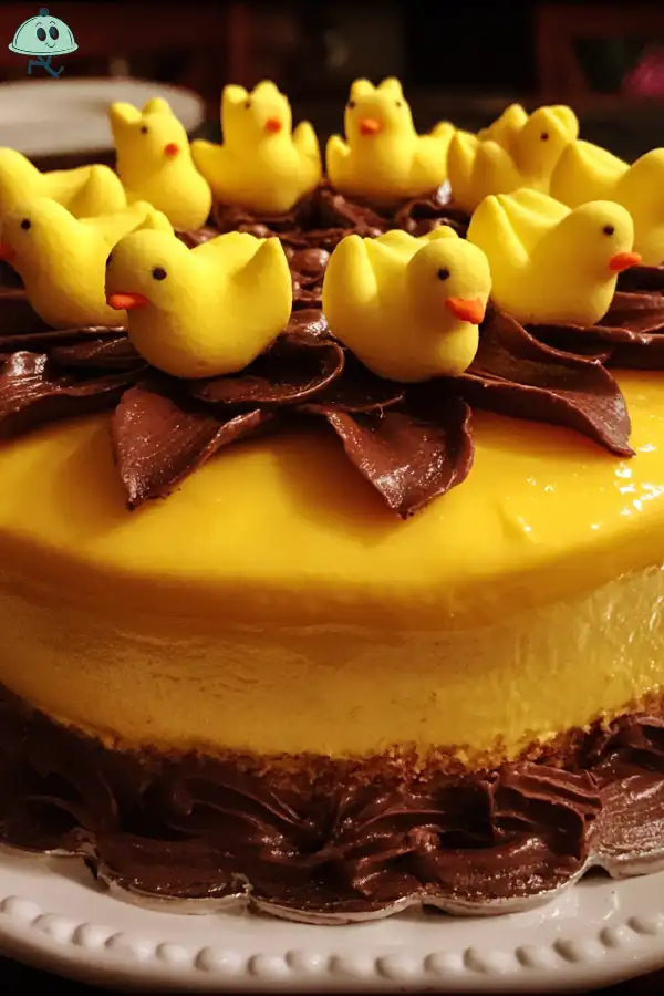 Peeps Sunflower Layer Cake