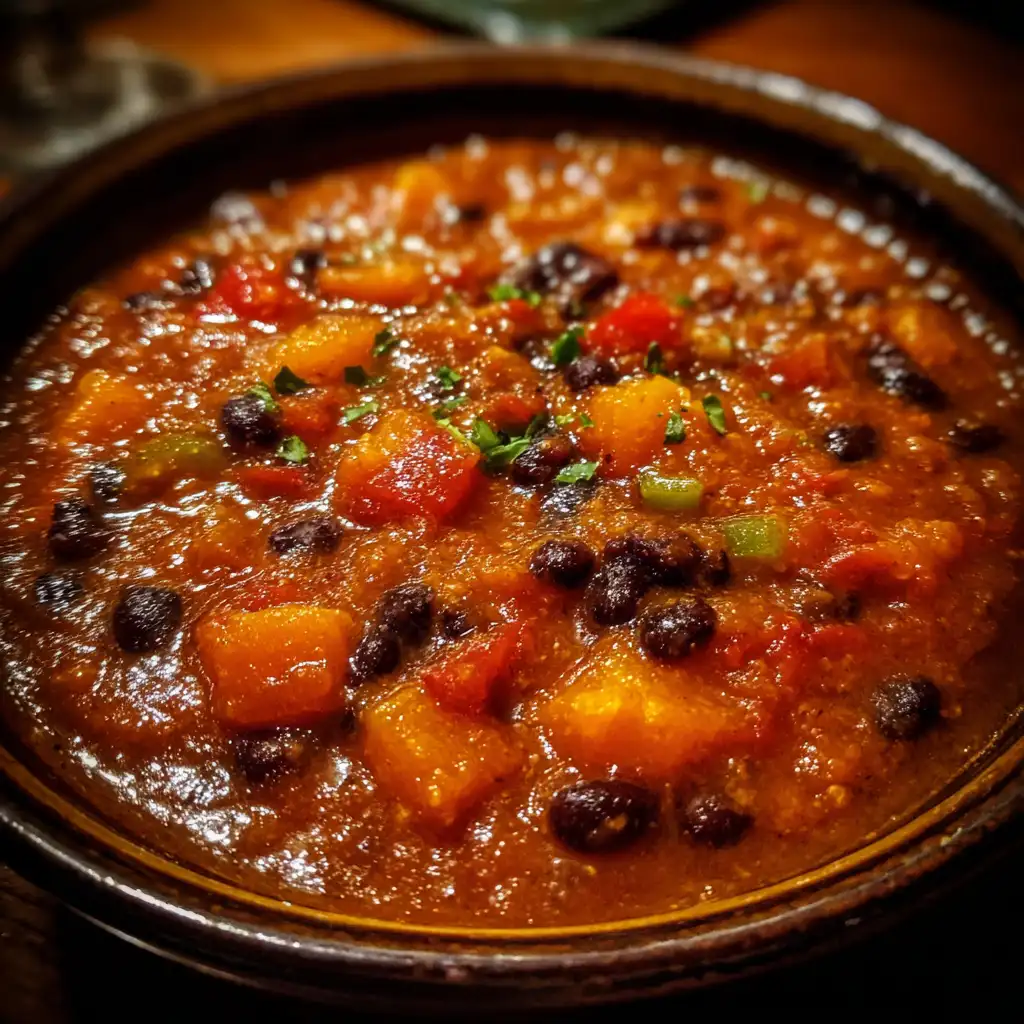 Pumpkin Chili with Black Beans Recipe