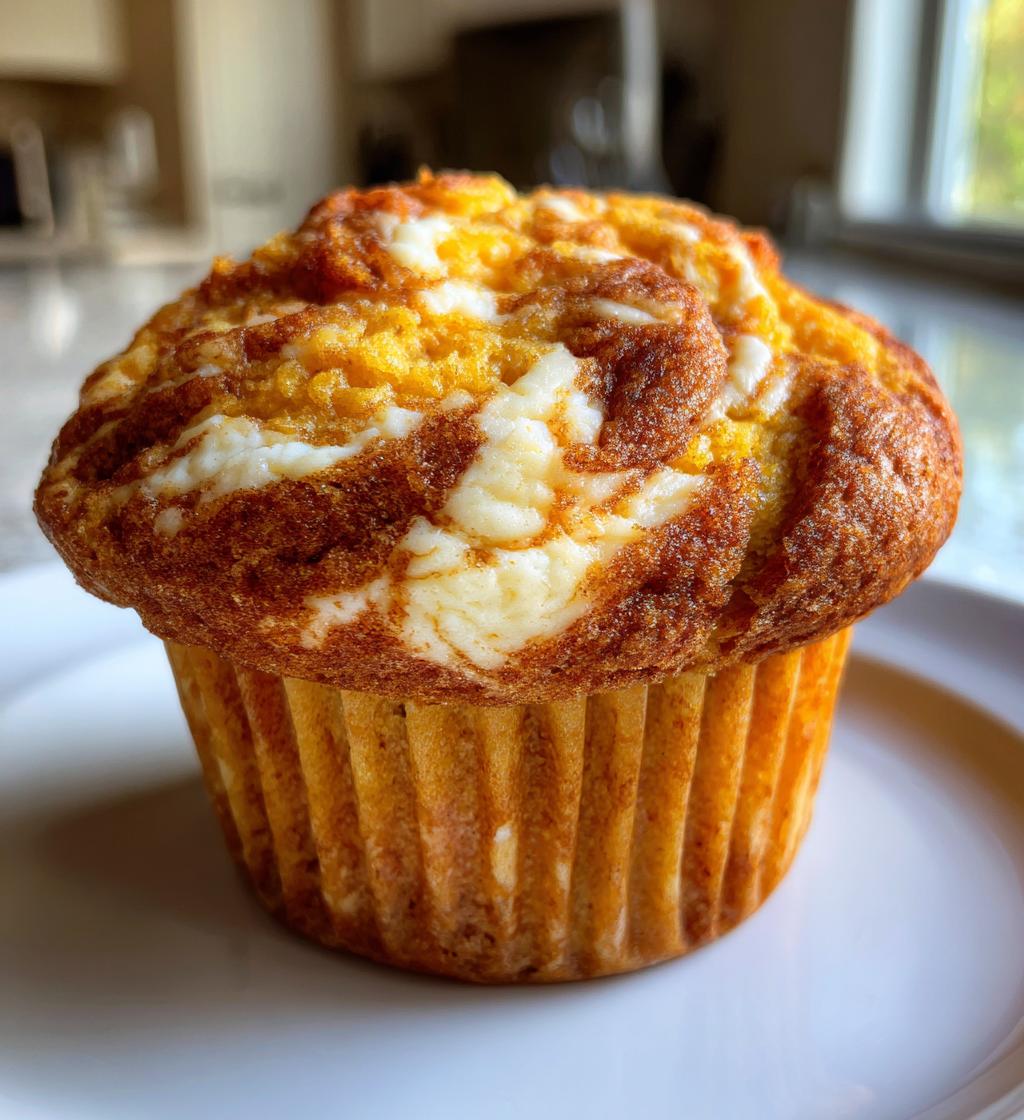 Pumpkin Cream Cheese Swirl Muffins - detail 1