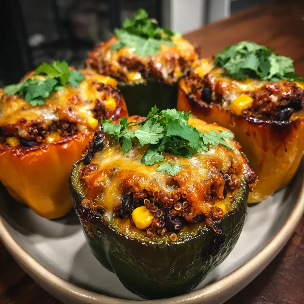 Pumpkin Stuffed Bell Peppers Recipe