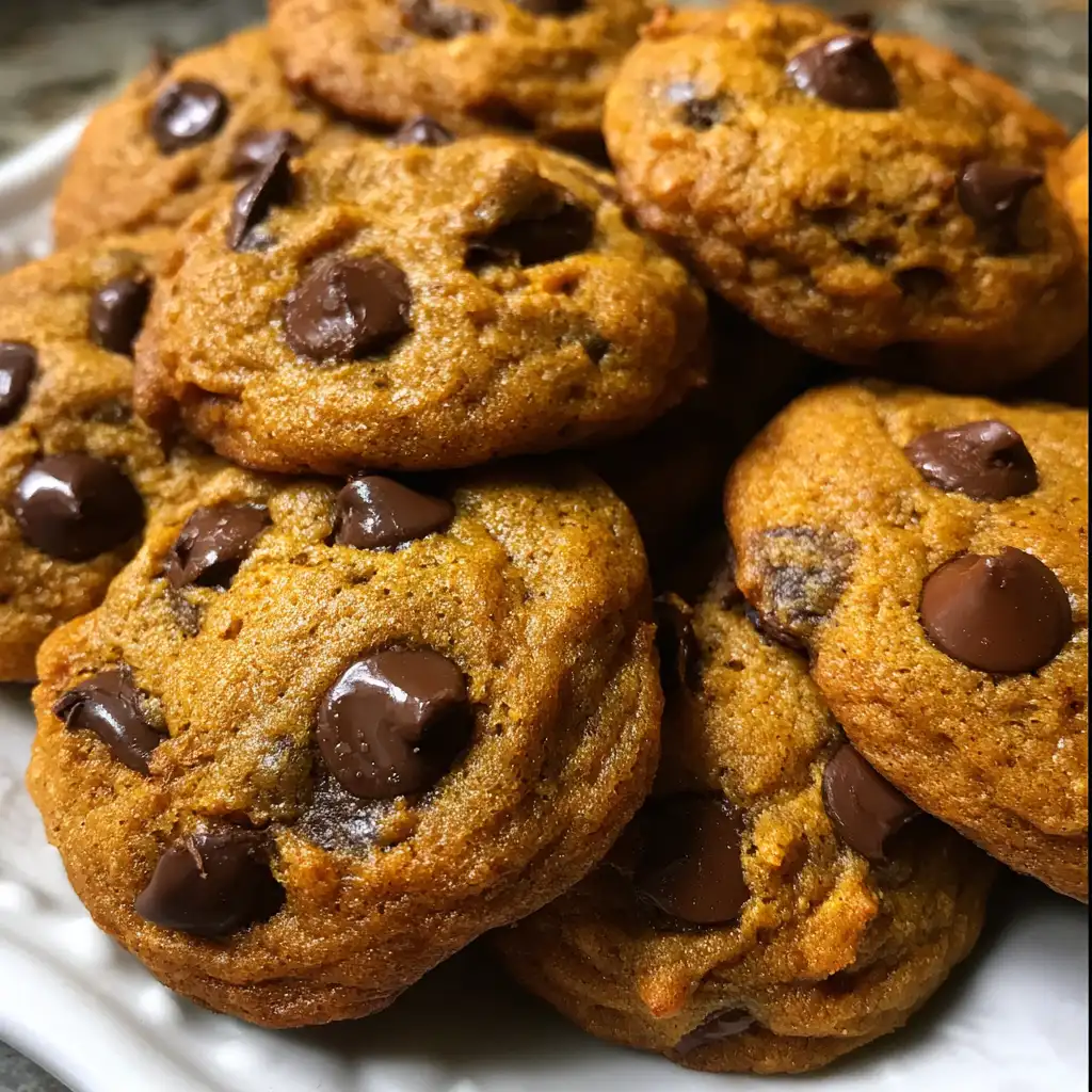 Pumpkin chocolate chip cookies recipe