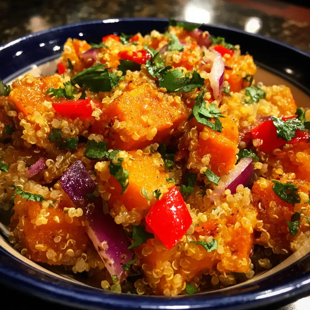 Quinoa and sweet potato salad