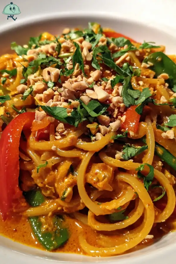 Red curry noodles