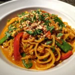 Red curry noodles