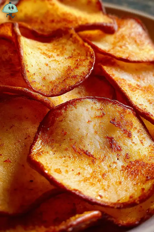 Spiced Pear Crisps in Air Fryer