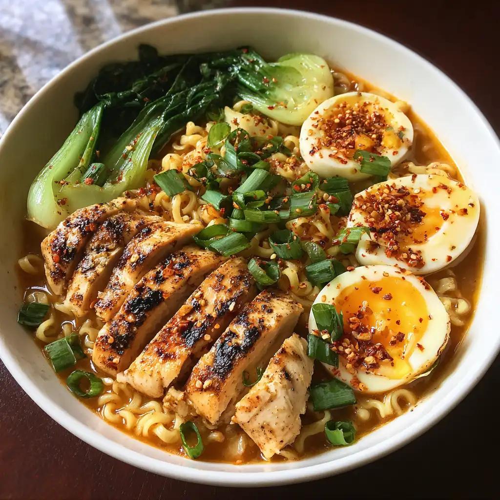 Spicy Chicken Ramen Bowl Recipe