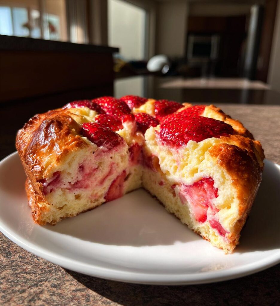 Strawberry Cottage Cheese Cloud Bread