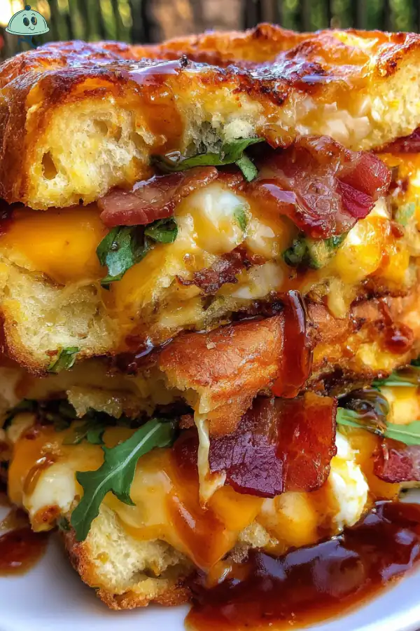 Triple Cheese Bacon Explosion Sandwich Recipe