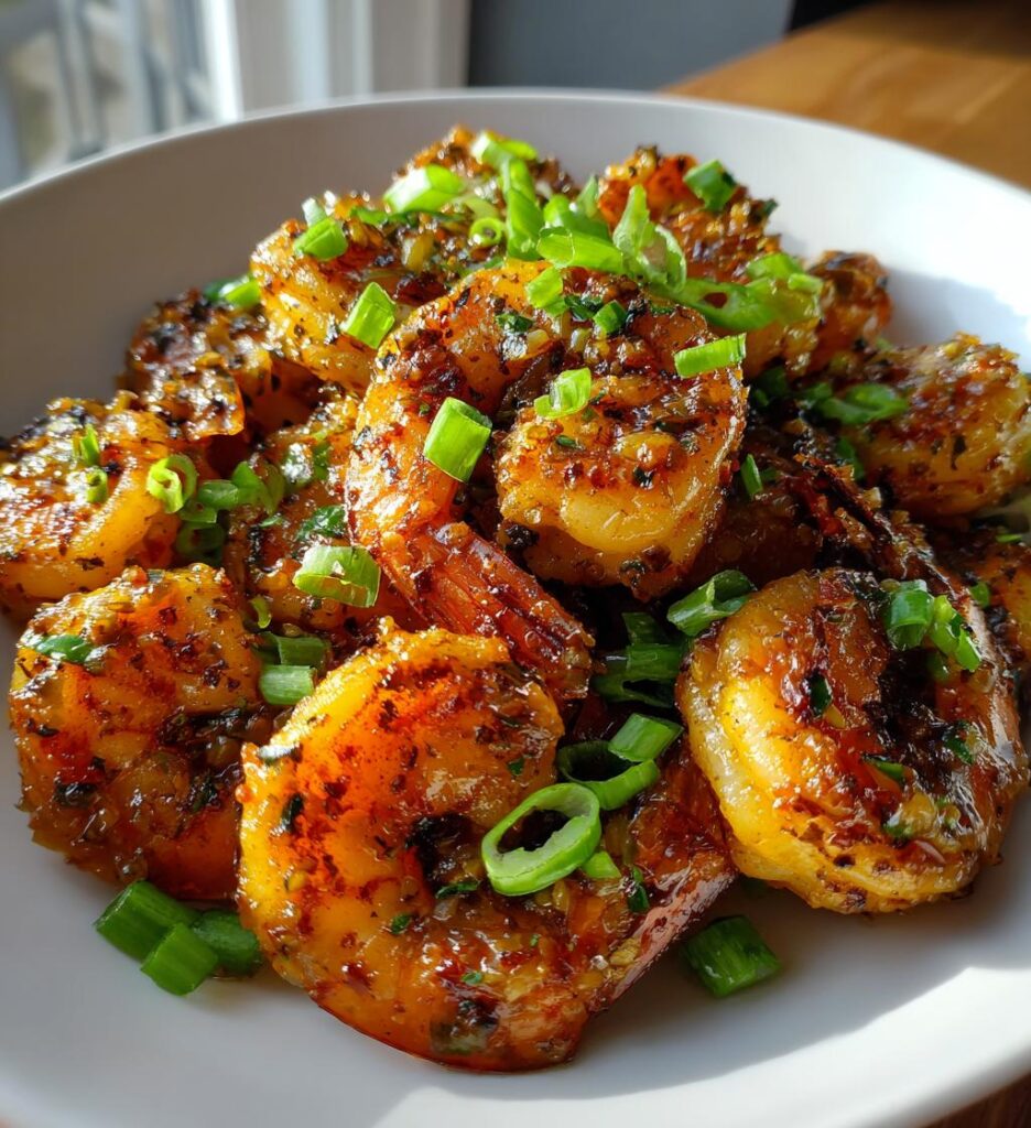 air fryer hawaiian garlic shrimp