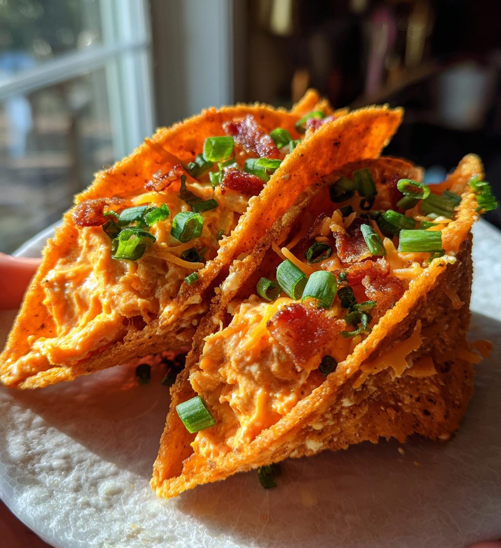 bacon cream cheese stuffed doritos - detail 1