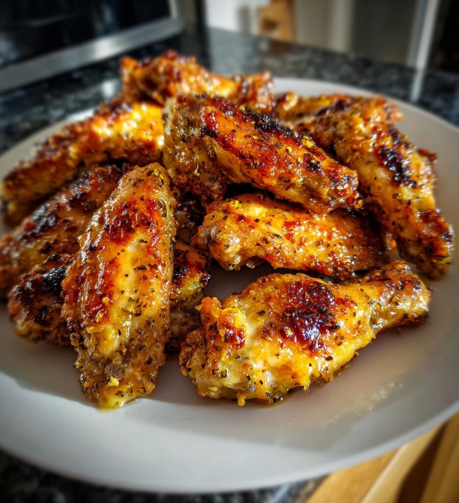 baked lemon garlic chicken wings