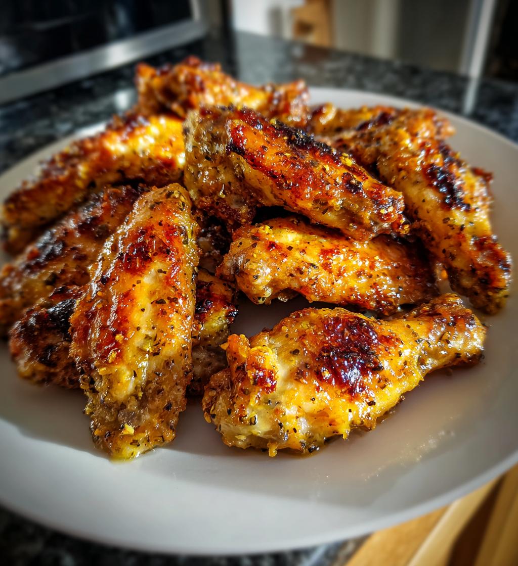 baked lemon garlic chicken wings