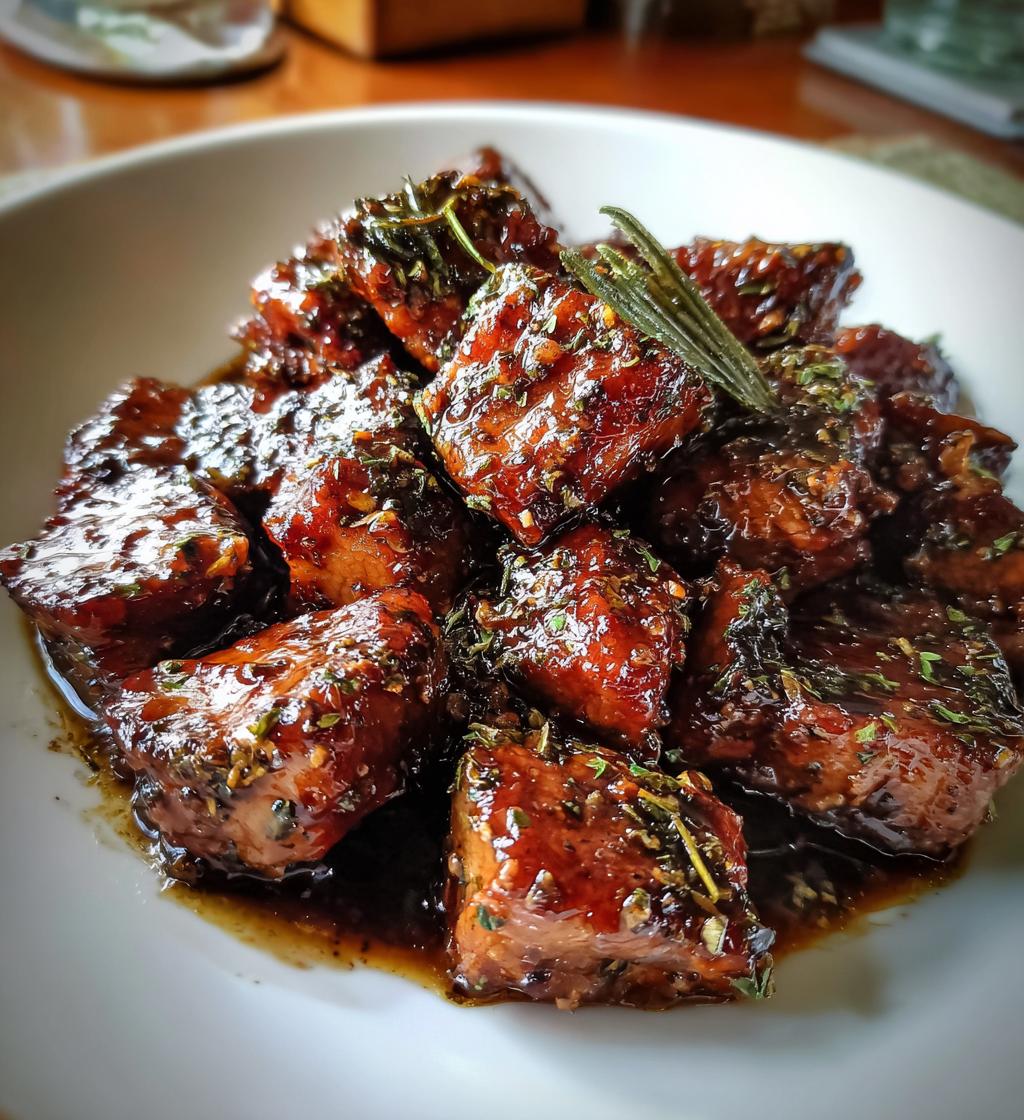 balsamic roasted pork skillet nuggets - detail 1