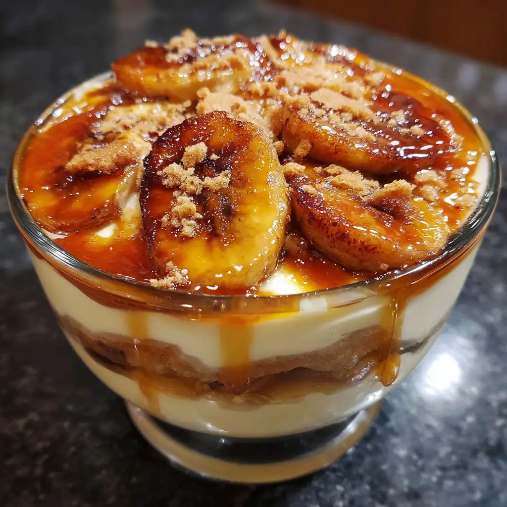 bananas foster banana pudding