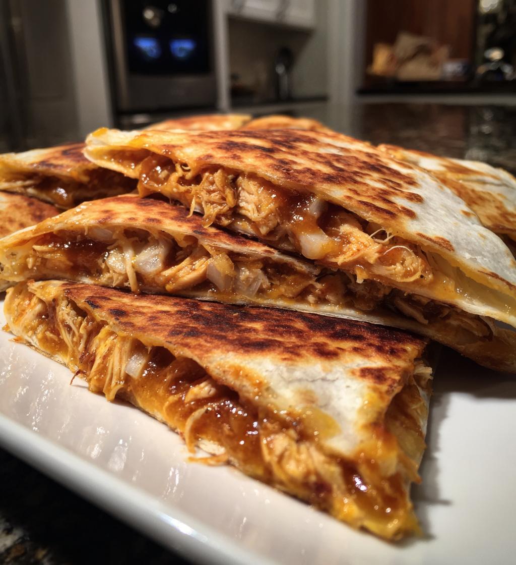 bbq chicken quesadillas - detail 1