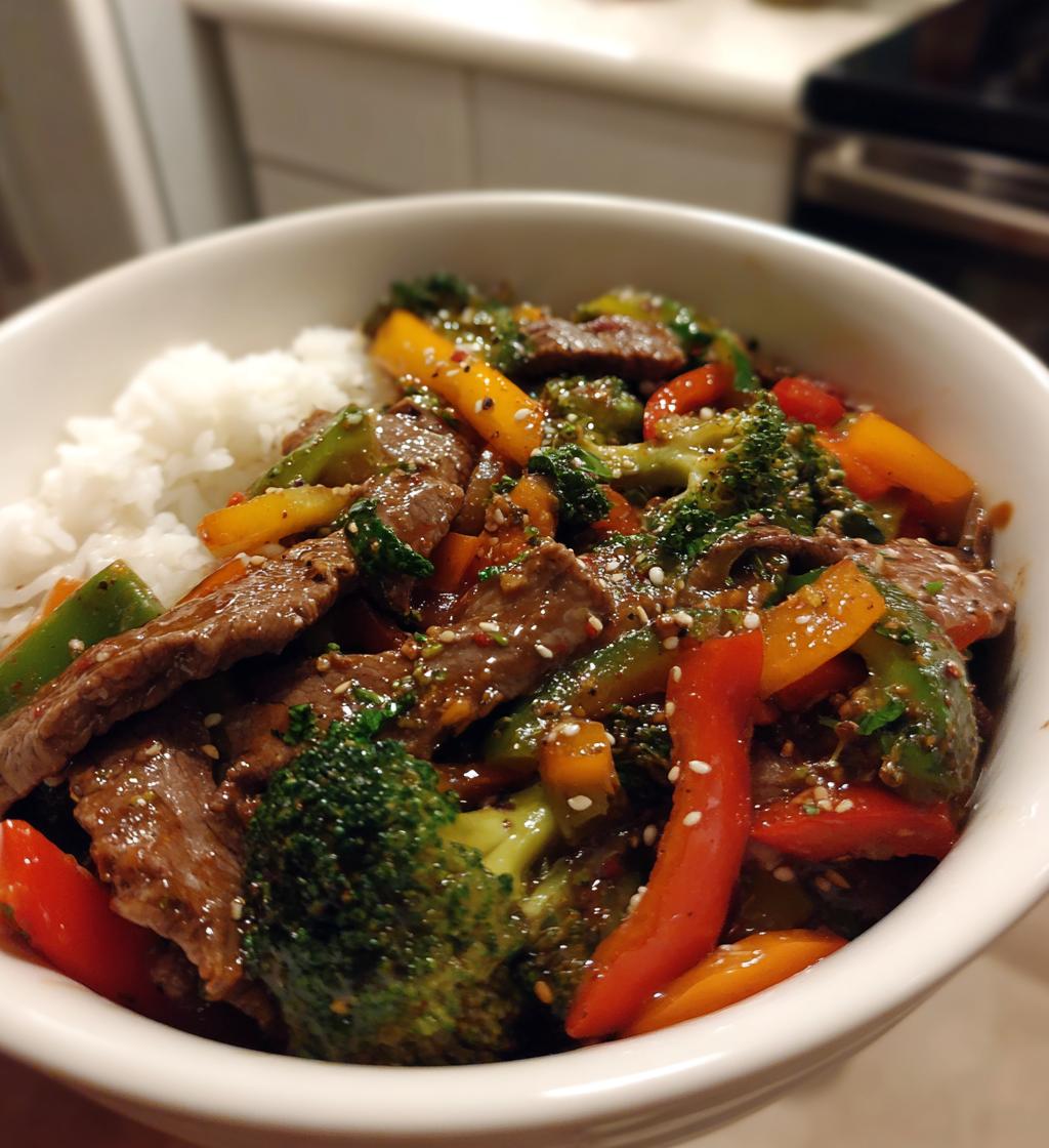 beef stir fry with vegetables - detail 1