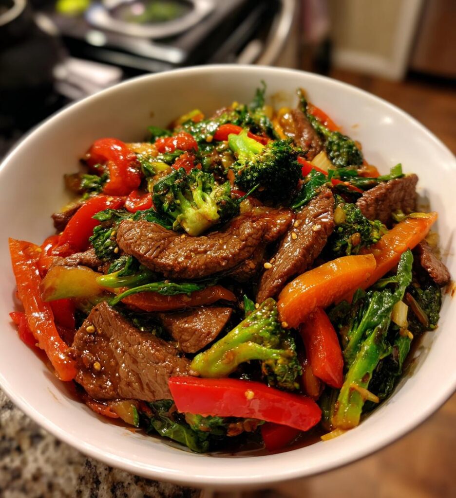 beef stir fry with vegetables