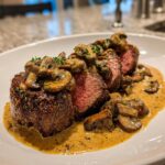 beef tenderloin with mushroom sauce