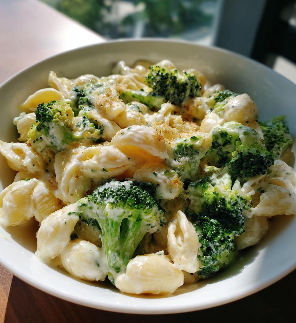 boursin cheese pasta with broccoli - detail 1