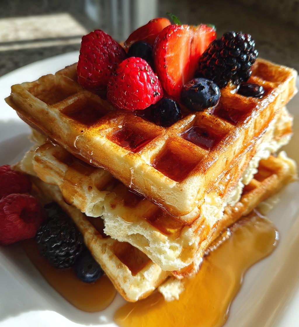 buttermilk waffles - detail 1