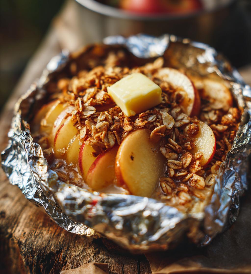 campfire apple pie packets - detail 1