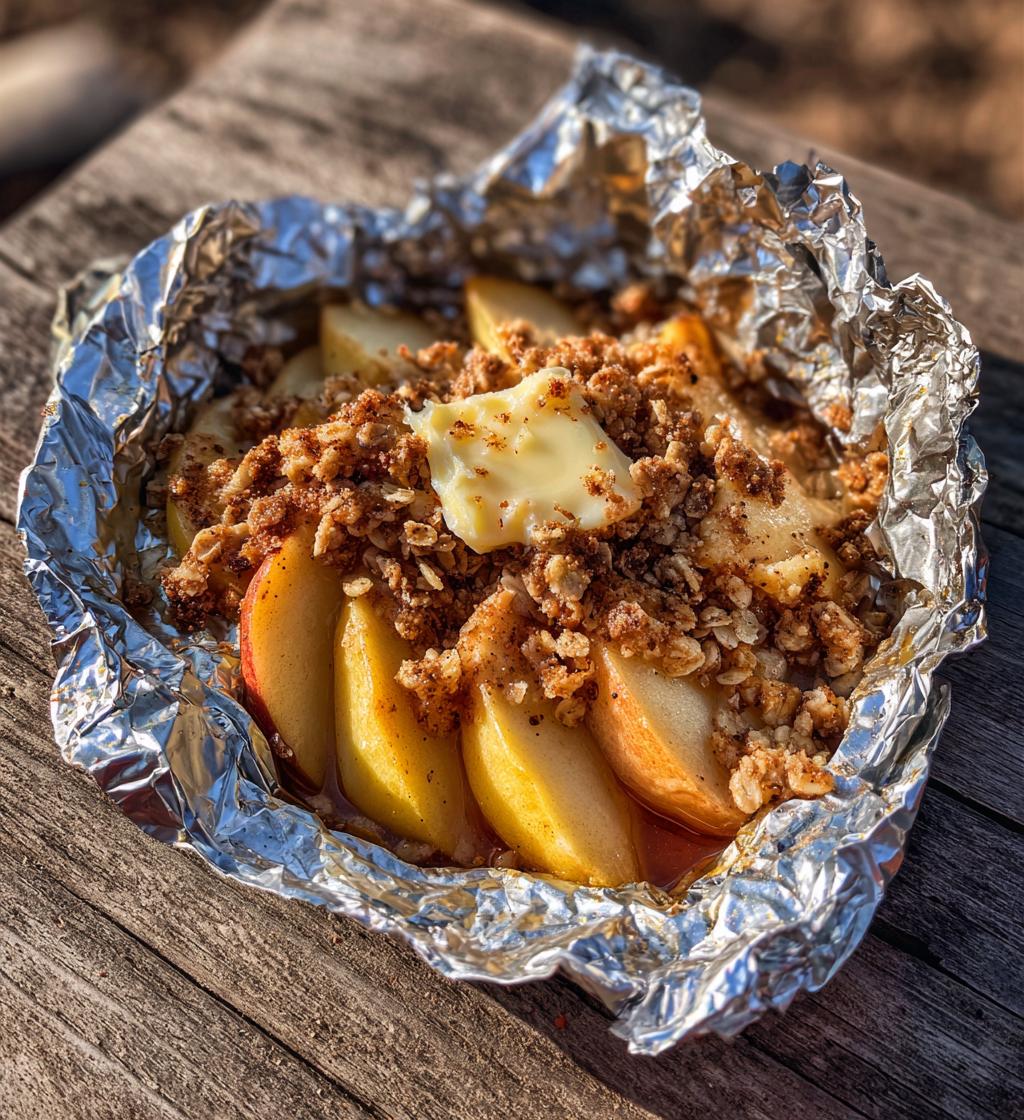 campfire apple pie packets
