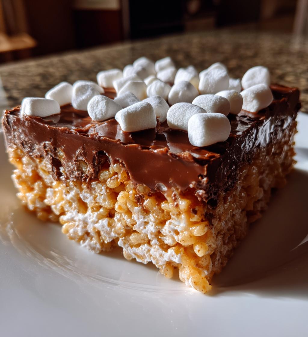 caramel chocolate rice krispies - detail 1