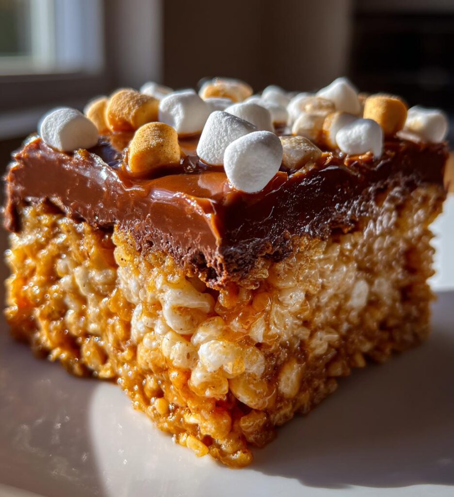 caramel chocolate rice krispies