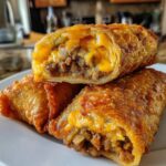 cheeseburger egg rolls