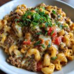 cheesy beef taco pasta