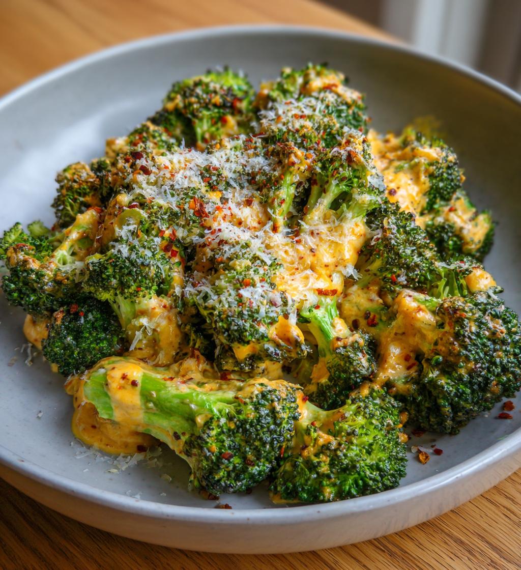 cheesy broccoli - detail 1